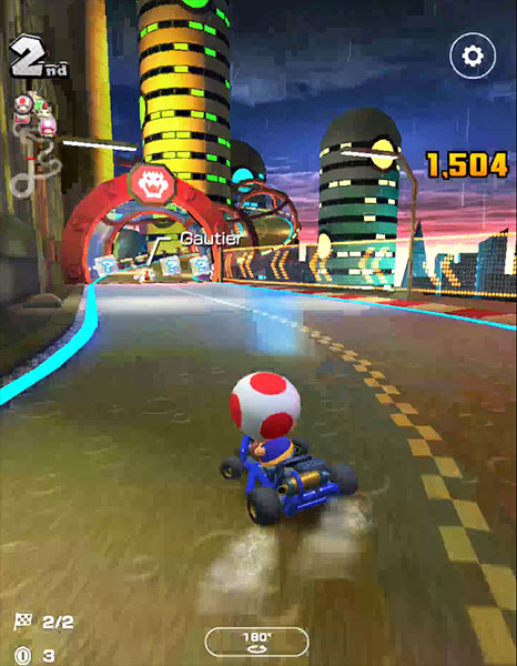 The rainy race on 3DS Neo Bowser City