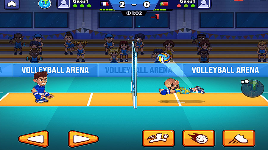 One of the powerup that extends the net height
