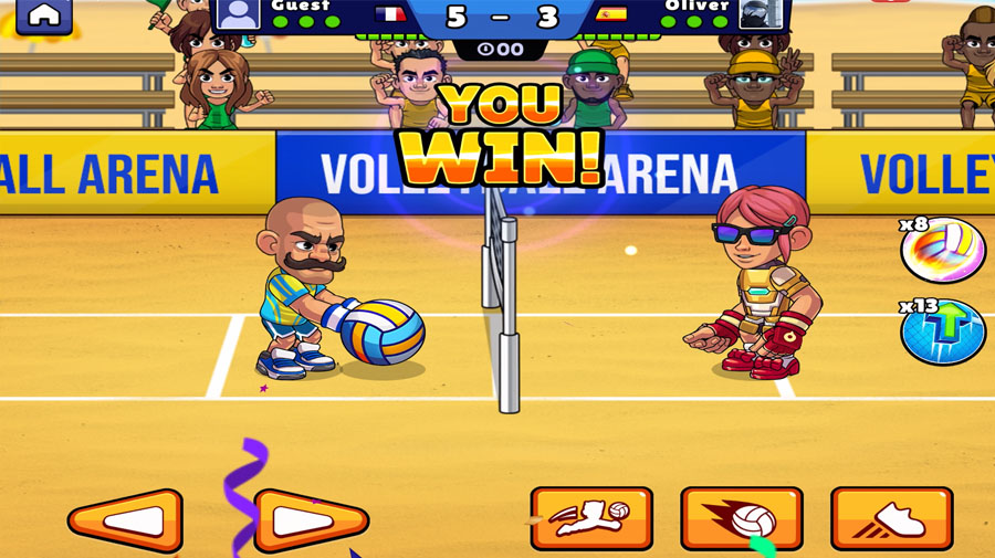i won the game, thanks to my powerups